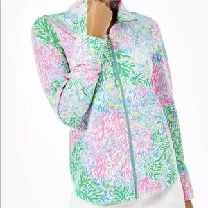 Lilly Pulitzer UPF 50+ Leona Zip-Up, NWT